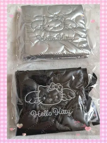 시마무라 모노톤 키티 퀼팅 앨범 화이트 블랙 엔젤