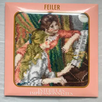 [미개봉 새상품] FEILER 오르세 미술관 인상파전 타월 손수건 핑크