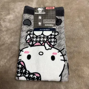 키티 페이스 타월 2장 세트