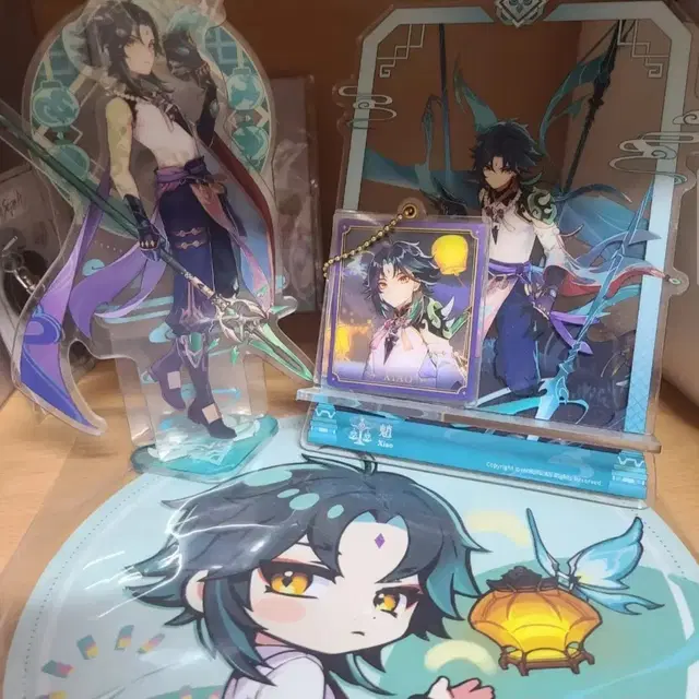 원신 소 아크릴 스탠드2개, 키링, 마우스패드