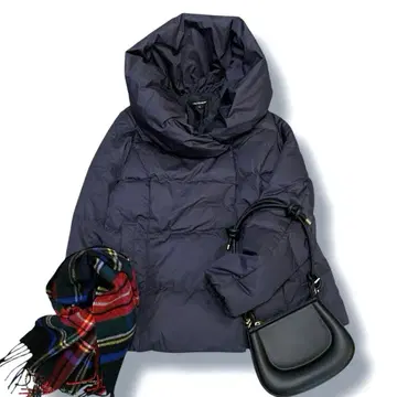 로트레아몽 숏 다운 코트 38 네이비