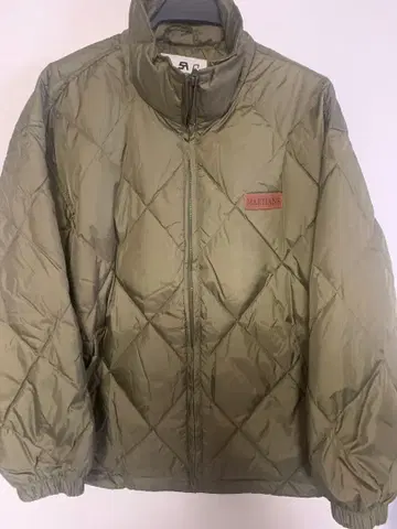 karaku 나일론 패딩 자켓 밑단 조임 M 방한 경량 타입 카키