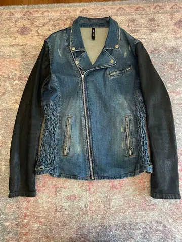 glamb 라이더 자켓 데님 블루/블랙