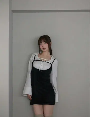 andmary Betty 레이어드 체크 드레스