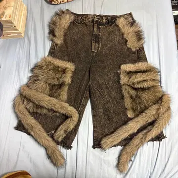 [ GRANCY ] half denim cargo pants