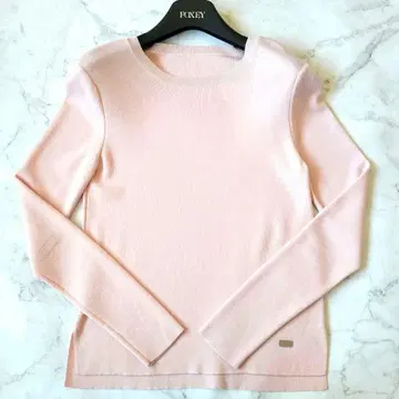 FOXEY 폭시 그레이스 울 니트 상의 핑크 38