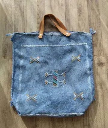 1점 빈티지 모로코 러그 토트백