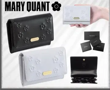 MARY QUANT 마리콴트 꽃무늬 카드 케이스 스카이블루 덤 포함