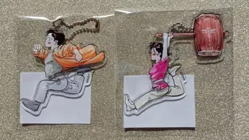 [미사용 새상품] 시티헌터 대원화전 쫓고 쫓기는 아크릴 키링 세트