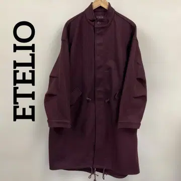 [ ETELIO ] 에테리오 남성용 롱 코트 보르도 #3295