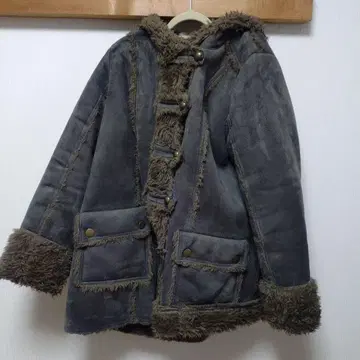 마릴린 3L 페이크 무스탕 보아 코트