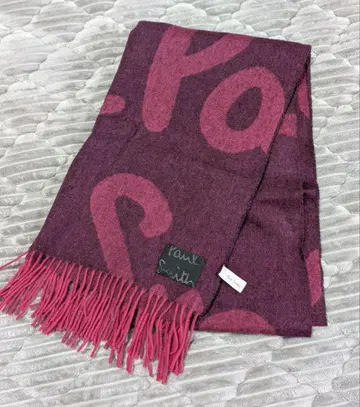 Paul Smith 로고 텍스트 머플러