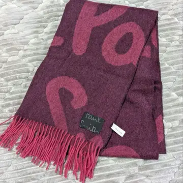 Paul Smith 로고 텍스트 머플러