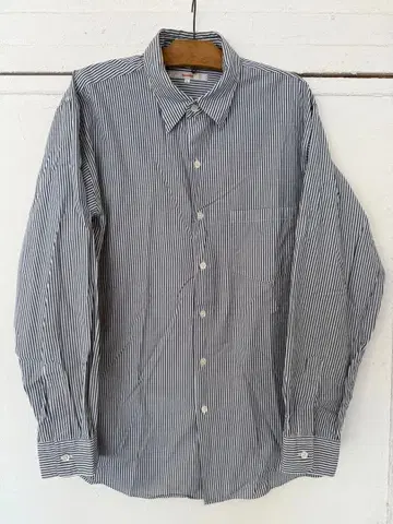 beams 스트라이프 버튼 다운 셔츠 L