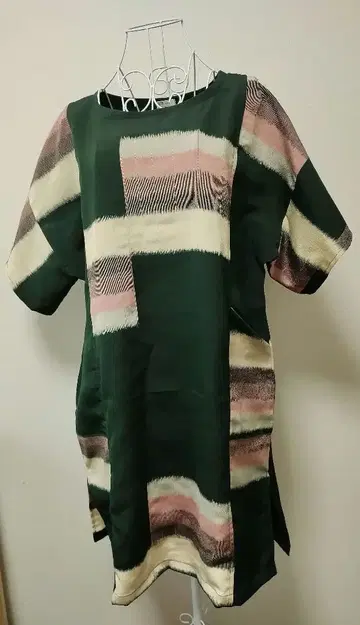 25-124 기모노 리메이크 튜닉 포켓 부착