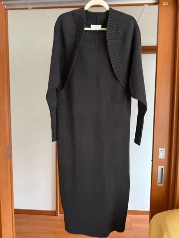 다크 그레이 니트 원피스