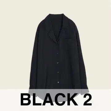 ENOF 롱 슬리브 코드 셔츠 블랙 02