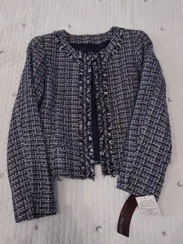 여성용 자켓 아우터 트위드 포멀 네이비 11호