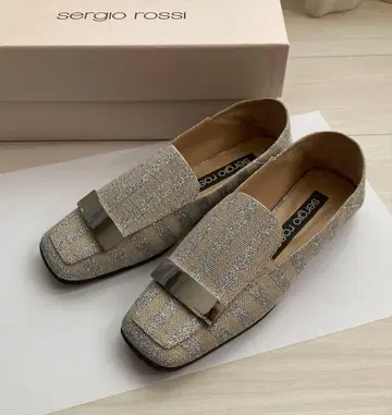 세르지오로시 sr1 스퀘어토 플랫 로퍼