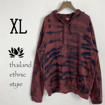 [ 새상품 ] 코튼 후드 부착 후드티 남녀 공용 브라운 XL C725