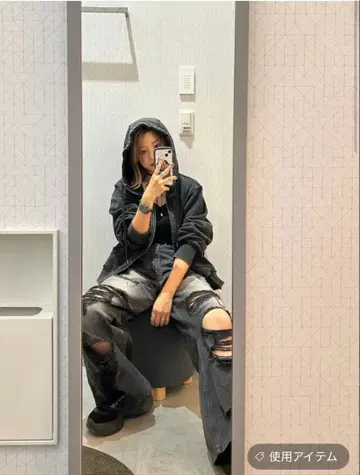 [ HARE ] 데미지 데님 팬츠