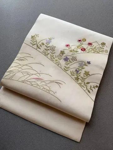 나고야 오비 시오제 자수 꽃