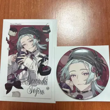 sweet floaties 겐게츠 토우지로 폴라로이드풍 카드 캔뱃지