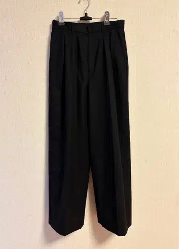 Tomorrowland 울 블랙 팬츠