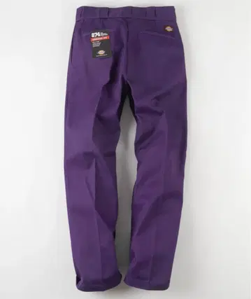 Dickies 남성용 와이드 치노 팬츠 퍼플