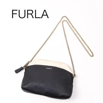 H4022-6 훌라 바이컬러 가죽 체인 백