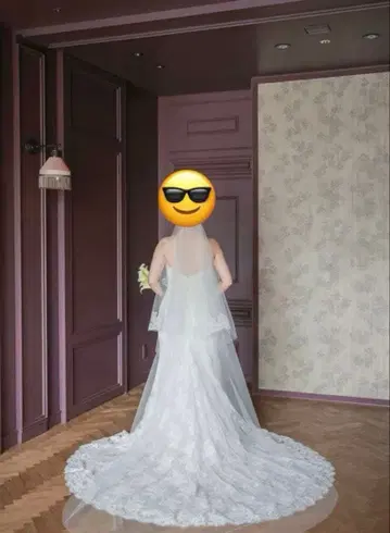 트리트 드레싱 TREAT MAISON 웨딩 베일 80 x 250