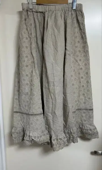 사만사 모스모스 Kazumi 컷워크 레이스 롱 스커트