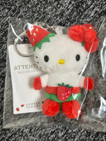 LOWRYS FARM 딸기신문 키티 토이 키링