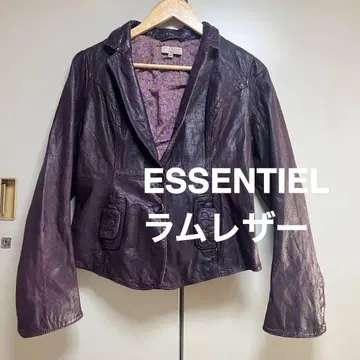 ESSENTIEL 라무 가죽 자켓 퍼플