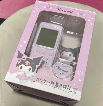 산리오 폴더폰 모양 탁상 시계 쿠로미 마이멜로디 sanrio 키티