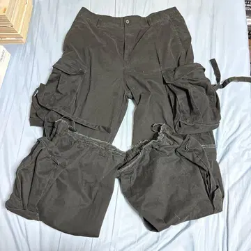 [ GRANCY ] 지퍼 디자인 카고 팬츠 L 사이즈