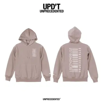 UPD'T Barcode Hoodie 'Pigment pink'
