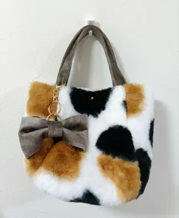 복슬복슬 퍼 삼색 토트백