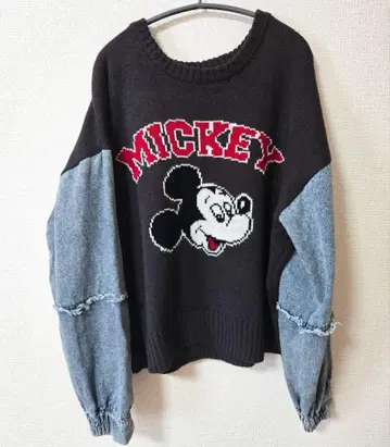 12/16 0시 판매 종료 아베일 디즈니 미키마우스 니트 M