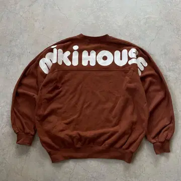 miki HOUSE 맨투맨 트레이닝복 브라운