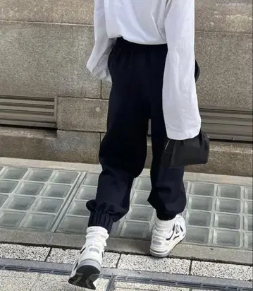 마농 플립 모자 꽁지 팬츠 네이비