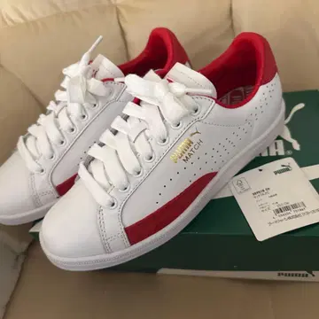 PUMA MATCH 74UPC 화이트/레드 스니커즈 새상품