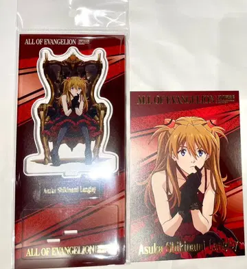 에반게리온 아스카 아크릴 스탠드 엽서 올에바전