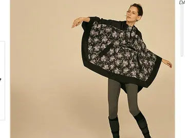 DANSKIN (댄스킨) 프린트 판초 (