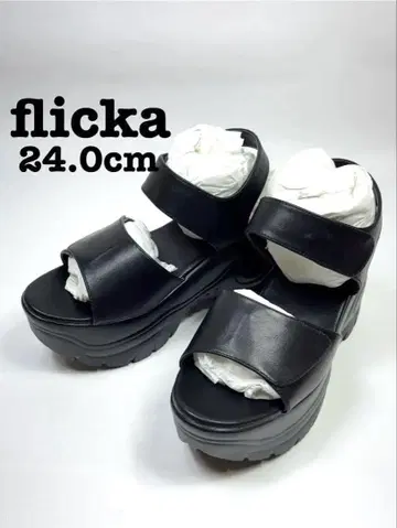 [ 재고 처분 ] flicka 통굽 샌들 뮬 신발 L 사이즈