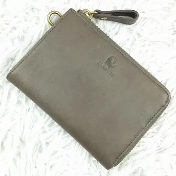 미사용 보관품 KISSORA 키소라 지갑 차콜 그레이 소탕색 일본제