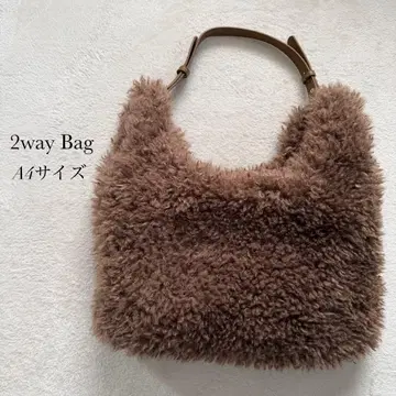 [ 1점 한정 ] 2way 퍼 숄더 핸드백 여성용 A4 사이즈