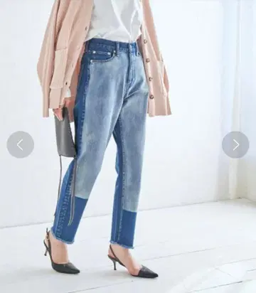 미사용 coen 디자인 테이퍼드 데님 S