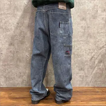 [ 무료배송 ] USA 구제 의류 팻팜 Y2K B계 초와이드 데님 00s