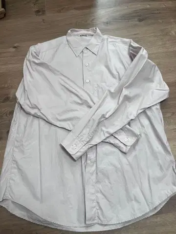 AURALEE WASHED FINX TWILL BIG SHIRTS 3